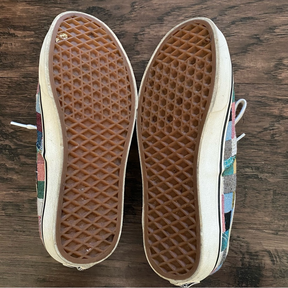 Vans Multicolor Plaid/Picnic Patchwork Sneakers -… - image 7